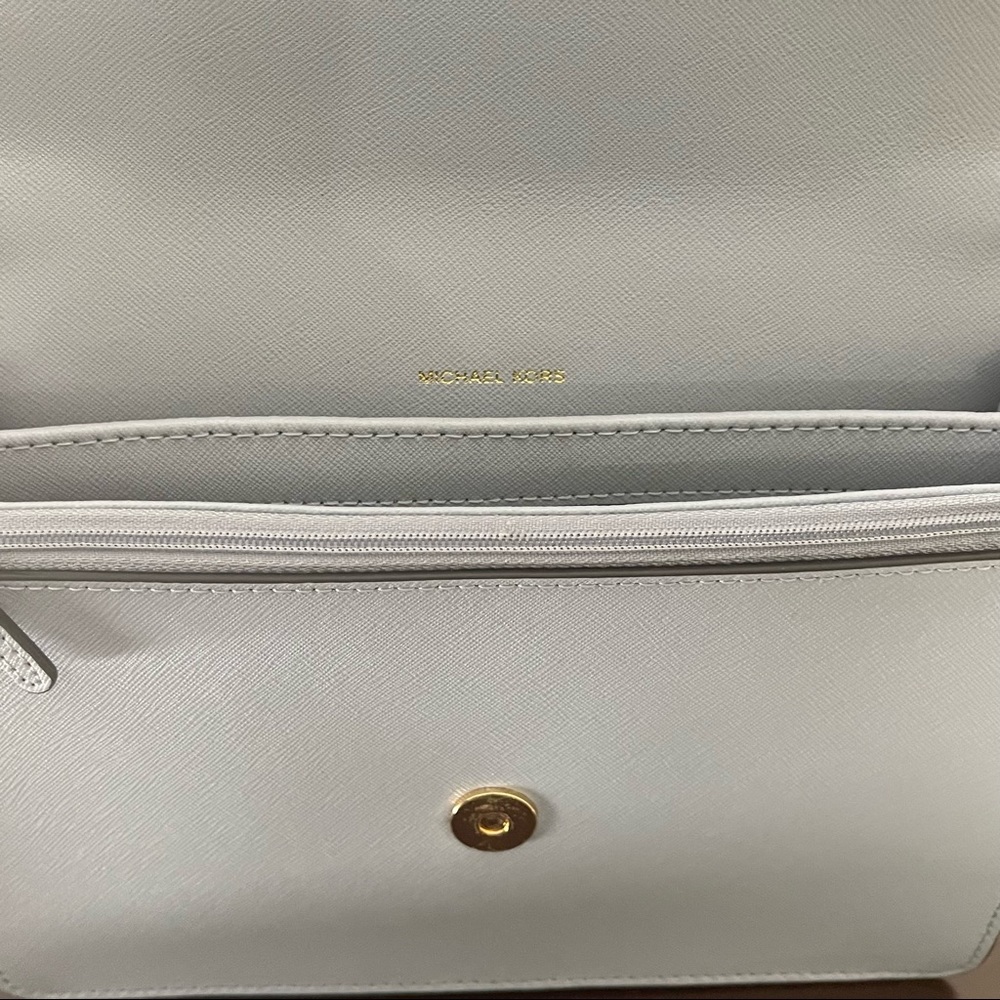 Baby Blue Michael Kors Bag w/strap - Picture 11 of 11